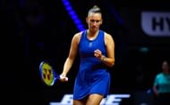 Elise Mertens at the Porsche Tennis Grand Prix 2025. (Photo: Getty)